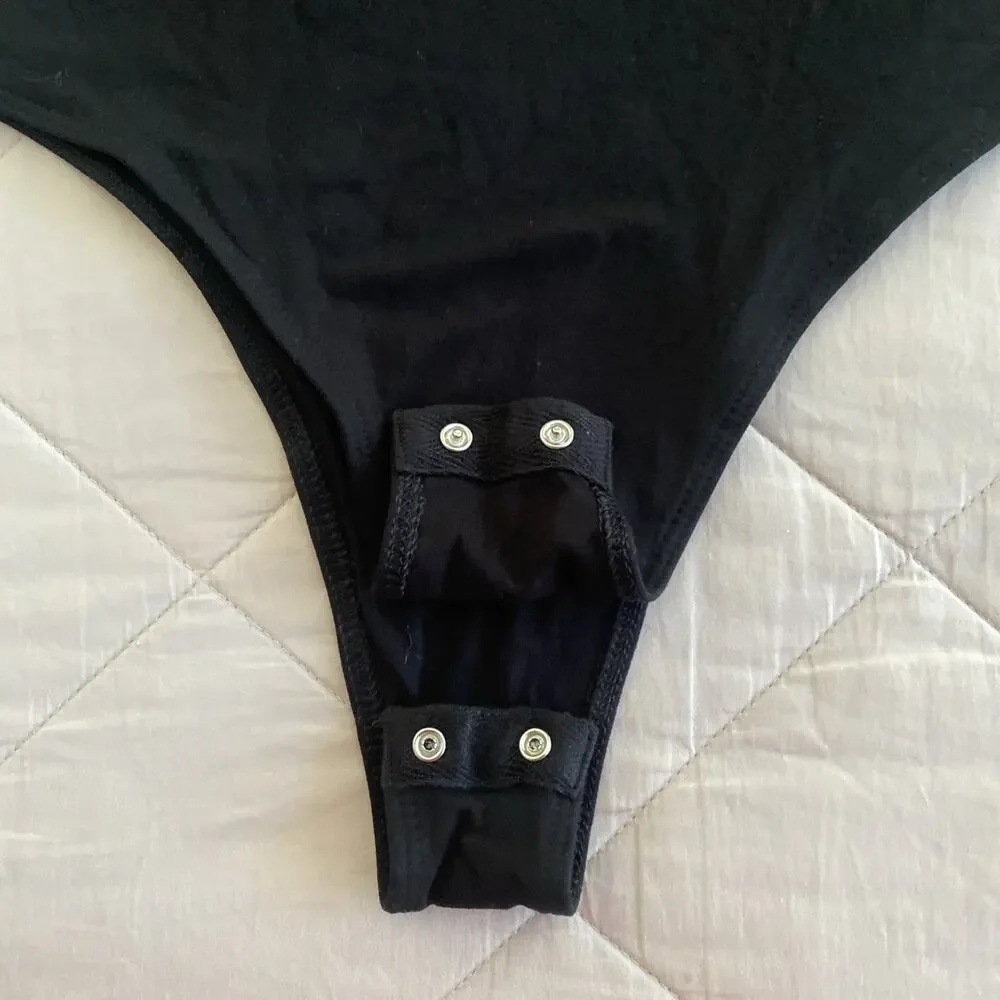 NEW W/O TAG A New Day Womens SIZE M Bodysuit Black medium - Picture 6 of 7